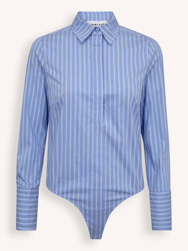 Katoenmix gestreepte body