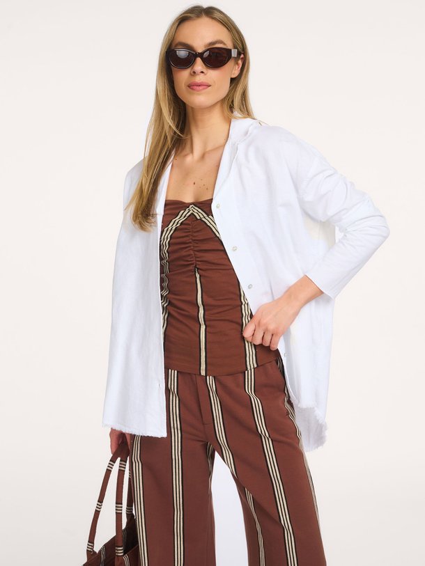 Ontdek de cotton linen blouse van 10Days in de kleur  bij Orangebag. Voor 21:45 besteld, morgen in huis!