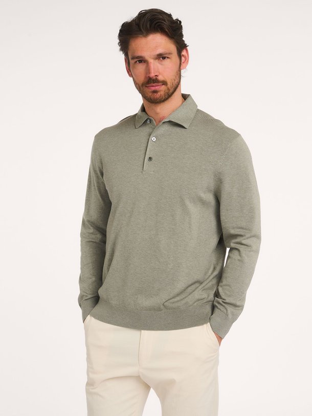 POLO ONEPIECE LS M GREEN