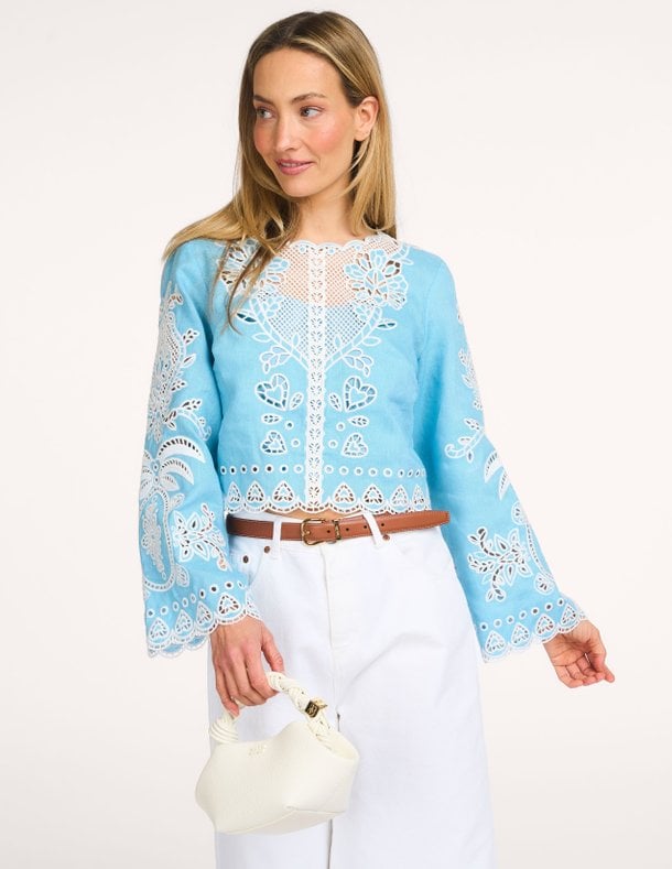 ROMANTIC RICHELIEU BLOUSE