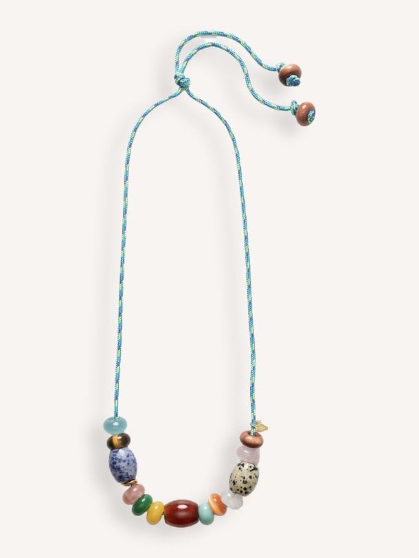 Ontdek de Poolside, necklace with beads van Anni Lu in de kleur blauw bij Orangebag. Voor 21:45 besteld, morgen in huis!