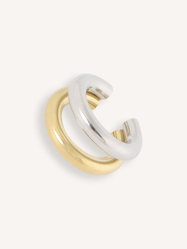 2-delige earcuff bicolor (enkel)