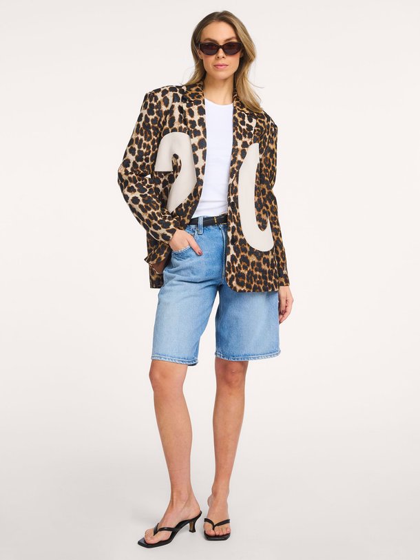 Ontdek de Woven leopard blazer van Alix The Label in de kleur bruin bij Orangebag. Voor 21:45 besteld, morgen in huis!