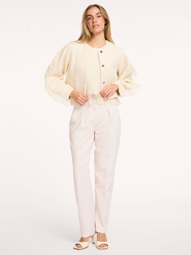 Vale fringe boucle jacket