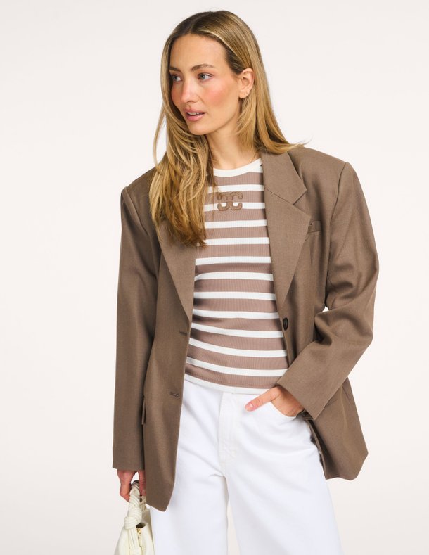 GrannyCC Rib Emb LS Blouse