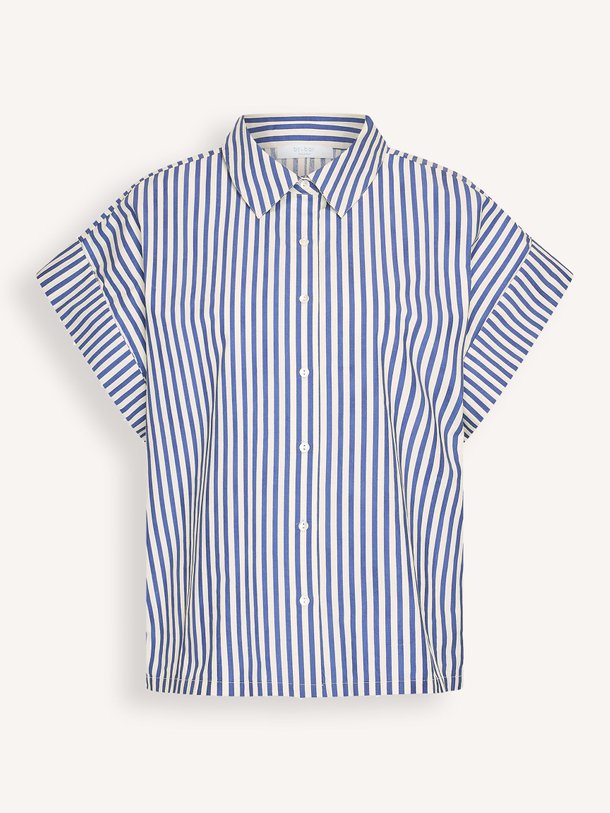 pixie blue stripe blouse