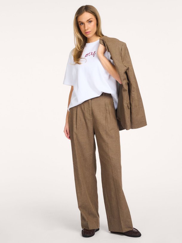 LINEN TAILORED TROUSERS