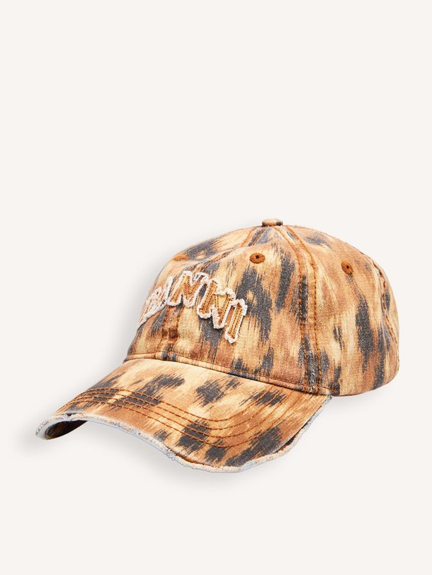 Washed Cotton Print Canvas Cap