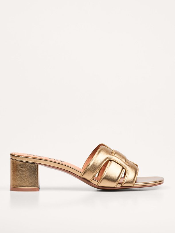 Ontdek de Holly, leather metallic mules van Bibi Lou in de kleur brons bij Orangebag. Voor 21:45 besteld, morgen in huis!