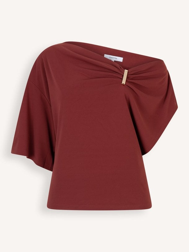 Gou embellished drapey top