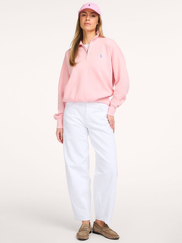 KNIT-HALF ZIP-SWEATSHIRT