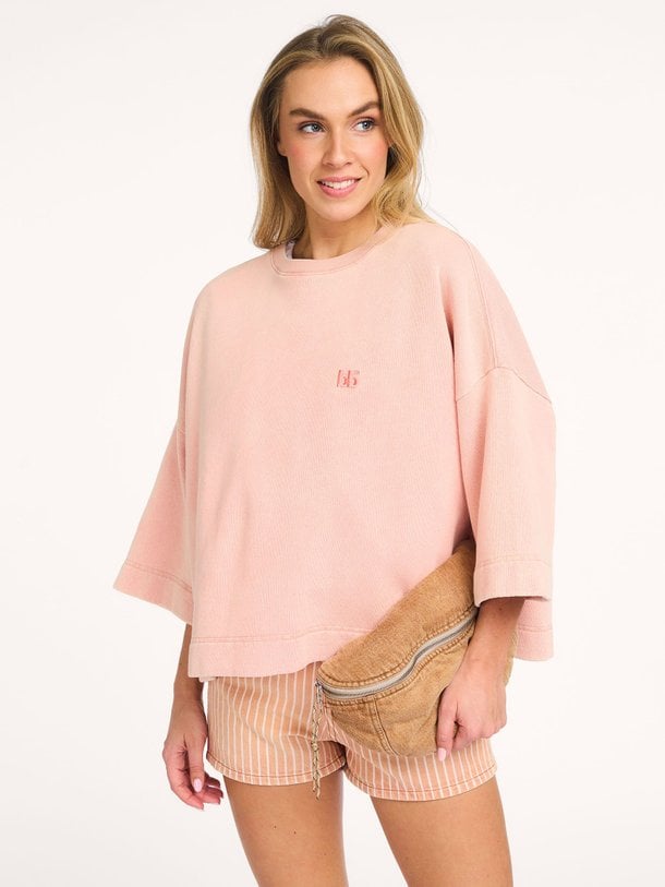 Ontdek de Farlol, cotton sweater van Bellerose in de kleur perzik bij Orangebag. Voor 21:45 besteld, morgen in huis!