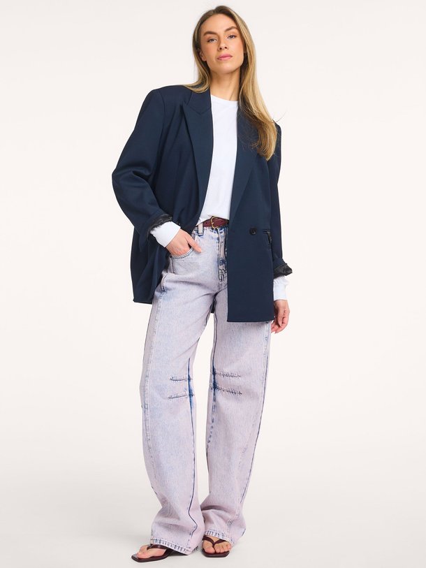 Drew Barrel Panel Tall Jeans Iced Rose