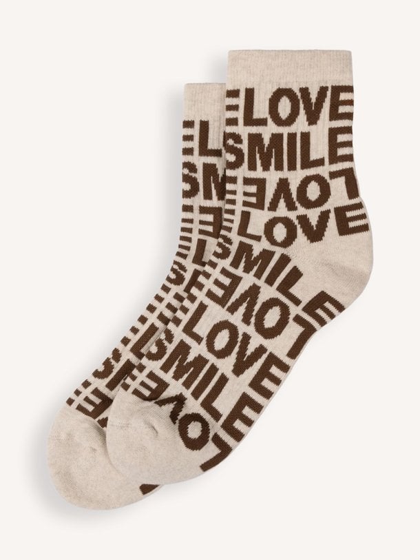 Ontdek de Cotton mix socks with pattern van 10Days in de kleur beige bij Orangebag. Voor 21:45 besteld, morgen in huis!