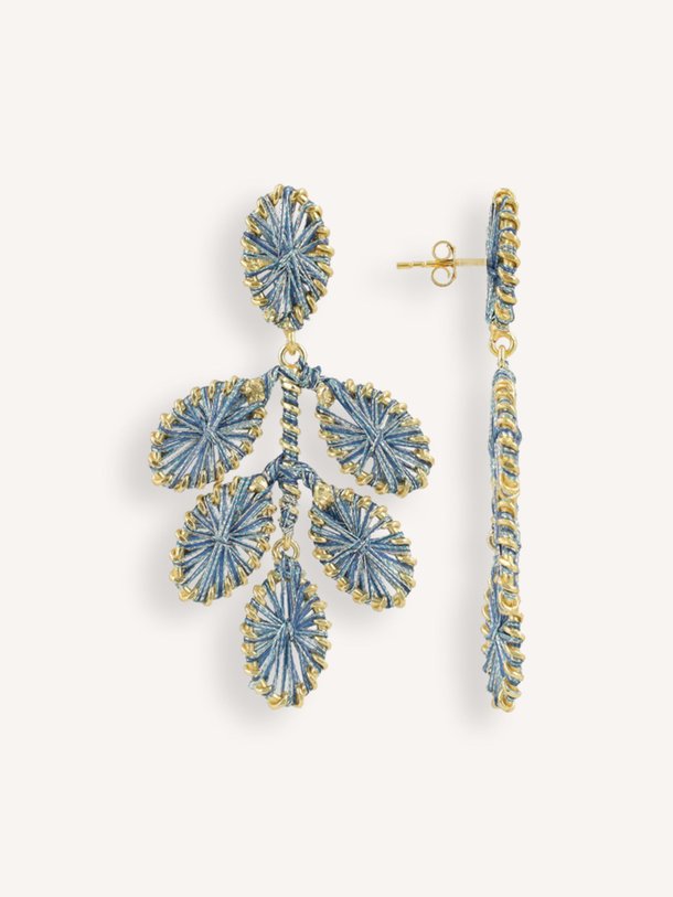 CE SI Flower Leafs Earring M