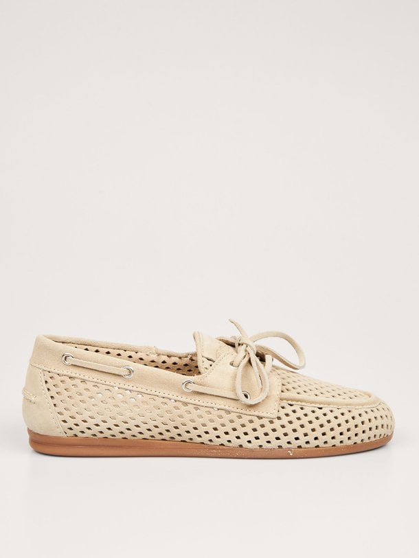 Boat Loafer Perforated - Suede