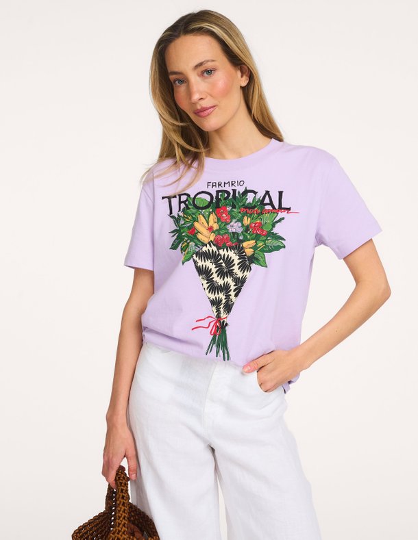 TROPICAL BOUQUET FIT T-SHIRT
