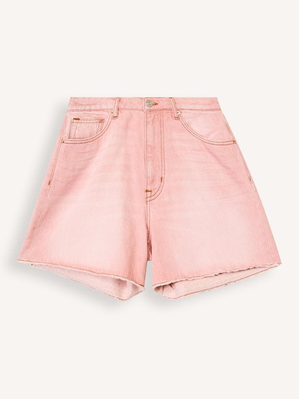 Ontdek de Pactol, high waist loose fit shorts van Bellerose in de kleur roze bij Orangebag. Voor 21:45 besteld, morgen in huis!