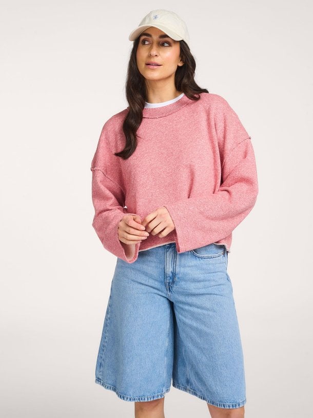 Ontdek de Dantown, cotton melange sweater van American Vintage in de kleur rood bij Orangebag. Voor 21:45 besteld, morgen in huis!