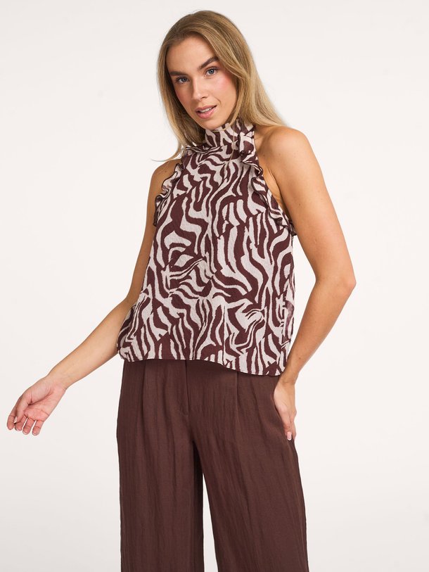 Galilee printed halter top