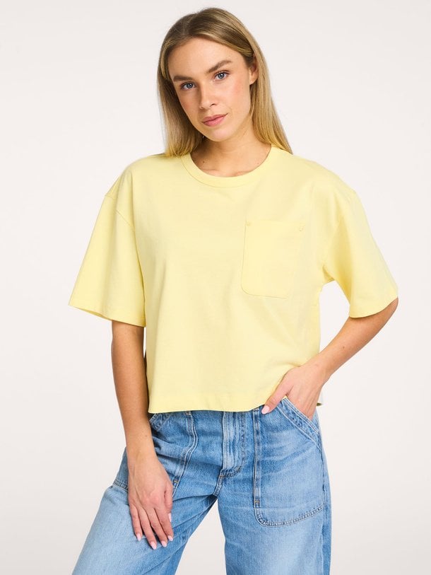 Ontdek de Ashley, organic cotton T-shirt van Alchemist in de kleur geel bij Orangebag. Voor 21:45 besteld, morgen in huis!